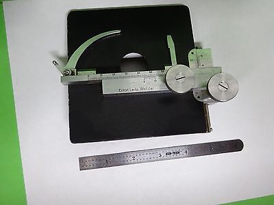 MICROSCOPE PART LEITZ WETZLAR GERMANY VINTAGE STAGE TABLE AS IS BIN#B9-E-01ii