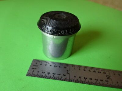 MICROSCOPE PART OPTICAL EYEPIECE OCULAR BAUSCH LOMB 12.5X OPTICS AS IS #L5-B-16