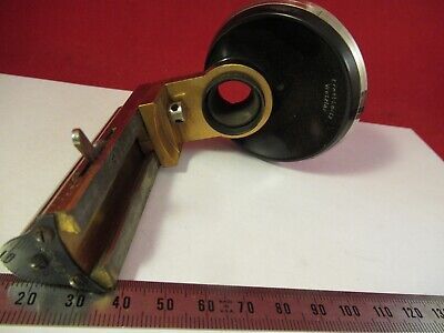 ANTIQUE ERNST LEITZ GERMANY NOSEPIECE STAGE MICROSCOPE PART OPTICS AS PIC 9-A-80