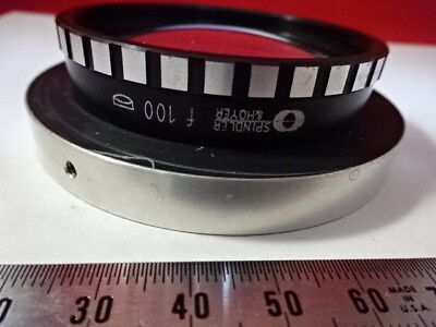 FOR PARTS SPINDLER & HOYER F100 LENS [chip] OPTICS AS PICTURED &99-49