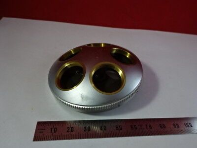 LEITZ WETZLAR GERMANY SM-LUX BRASS NOSEPIECE MICROSCOPE PART AS IS &AJ-A-06