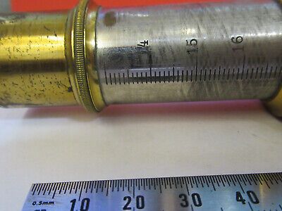 ANTIQUE BRASS BAUSCH LOMB TUBUS + NOSEPIECE MICROSCOPE PART AS PICTURED F6-B-106