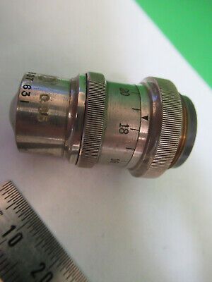 VINTAGE CARL ZEISS 40X OBJECTIVE LENS MICROSCOPE PART AS PICTURED &Q9-A-130