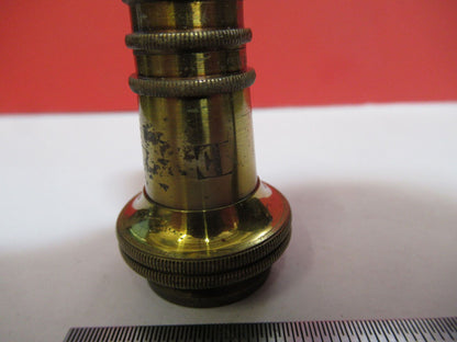 ANTIQUE  CARL ZEISS GERMANY "E" OBJECTIVE MICROSCOPE PART AS PICTURED G4-A-109