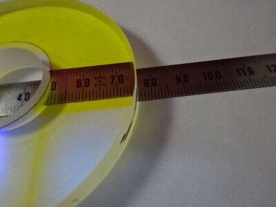 COHERENT OPTICAL FLAT FUSED SILICA 3" DIA DICHROIC MIRROR DONUT OPTICS &6-A-29A