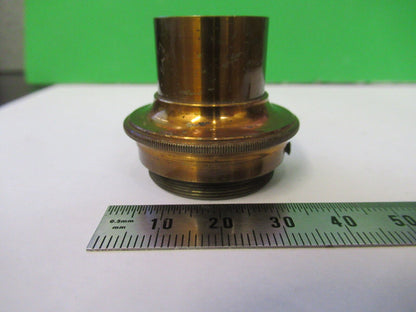 ANTIQUE BRASS EYEPIECE HOLDER UNKNOWN MICROSCOPE PART AS PICTURED Z4-B-72