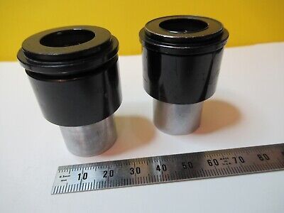 OLYMPUS JAPAN PAIR Bi WF10X EYEPIECE MICROSCOPE OPTICS AS PICTURED &14-C-34