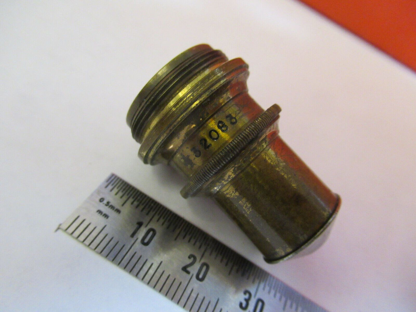 SPENCER ANTIQUE BRASS OPTICS 16mm OBJECTIVE MICROSCOPE PART AS PICTURED &Q3-B-14