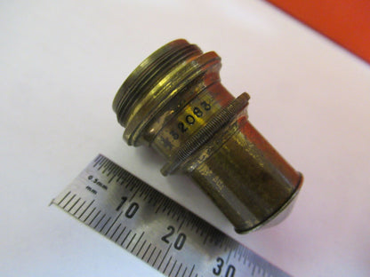 SPENCER ANTIQUE BRASS OPTICS 16mm OBJECTIVE MICROSCOPE PART AS PICTURED &Q3-B-14