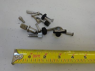 MICROSCOPE PARTS LOT SCREWS KNOBS ETC AS IS BIN#P4-B-48