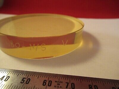 OPTICAL FLAT ZERODUR UNCOATED 3" DIAMETER 1/10 WAVE OPTICS AS PIC &9-FT-72