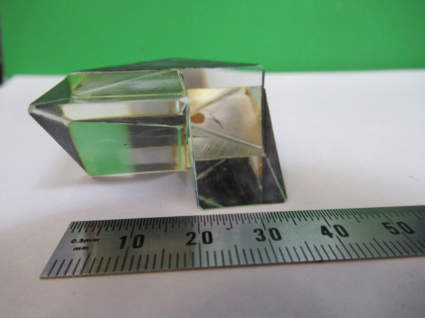 FOR PARTS AO USA GLASS PRISM HEAD OPTICS MICROSCOPE PART AS PICTURED &R2-A-118