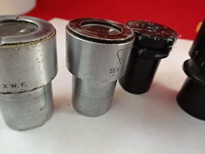 FOR PARTS MICROSCOPE PART LOT EYEPIECES OCULAR OPTICS AS IS BIN#T1-B-08