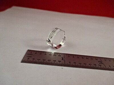 OPTICAL FLAT SMALL DIAMETER FUSED SILICA 1/10 WAVE LASER OPTICS AS IS #80-21