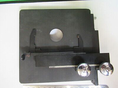 SPENCER AO XY STAGE TABLE VINTAGE MICROSCOPE PART AS PICTURED &3-C-03