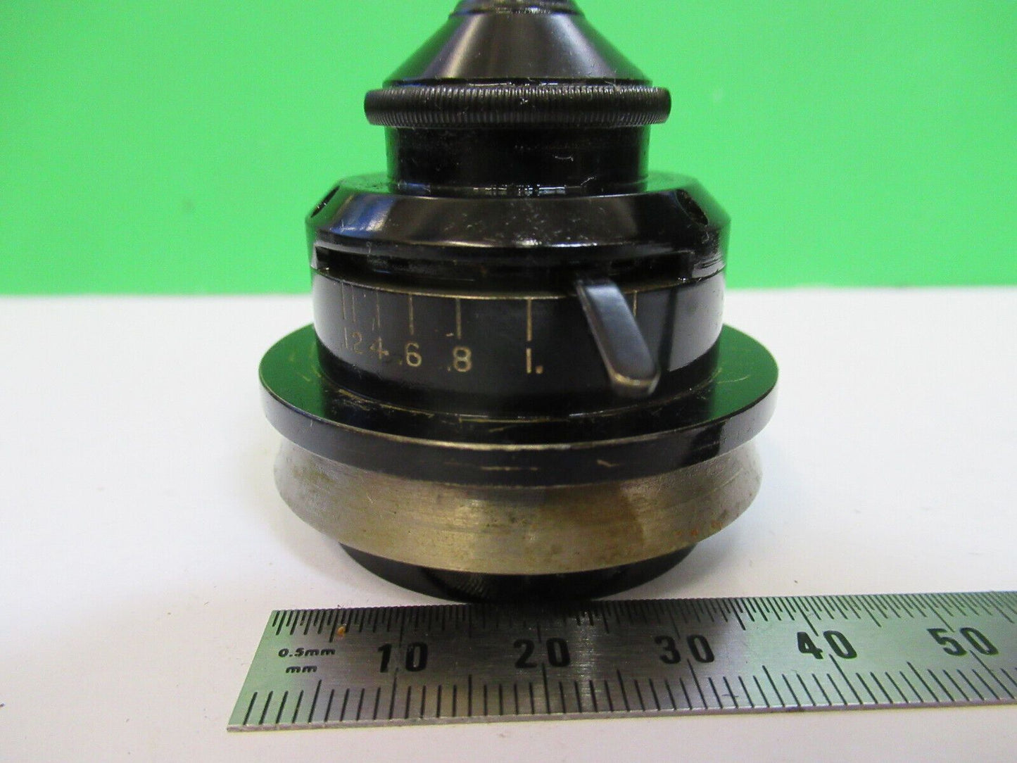 ANTIQUE RARE SPENCER CONDENSER + IRIS OPTICS MICROSCOPE PART AS PICTURED W9-B-46