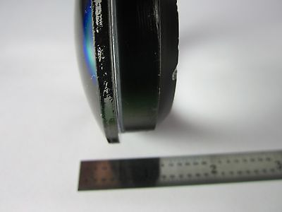 OPTICAL CONVEX CONCAVE MIL SPEC LENS AS IS [chipped] LASER OPTICS BIN#35-32