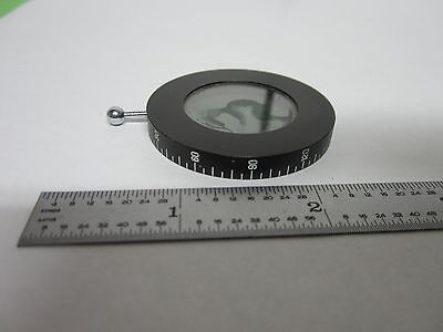 MICROSCOPE PART POLARIZER POL SLIDE FILTER OPTICS #P5-18