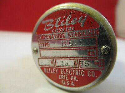 BLILEY ELECTRIC TC0-1 ANTIQUE QUARTZ CRYSTAL FREQUENCY CONTROL RADIO #FT-1-E