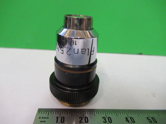 ZEISS OBJECTIVE 2.5X /160 PLAN OPTICS MICROSCOPE PART AS PICTURED &R3-B-32