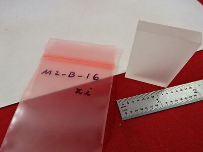 OPTICAL FUSED SILICA GLASS SLAB OPTICS AS IS #M2-B-16