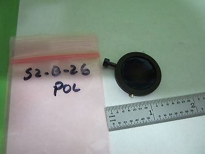 MICROSCOPE PART [burnt spot] POLARIZER ANALYZER POL OPTICS AS IS BIN#S2-B-26