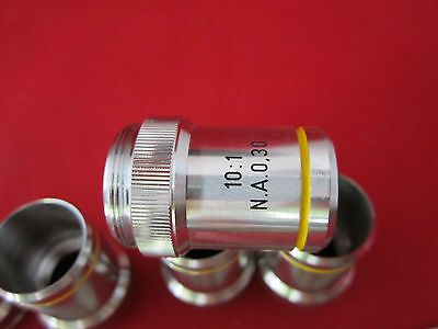 LOT 5 EA ROLYN MICROSCOPE OBJECTIVE PART [just shell without optics] BIN #4