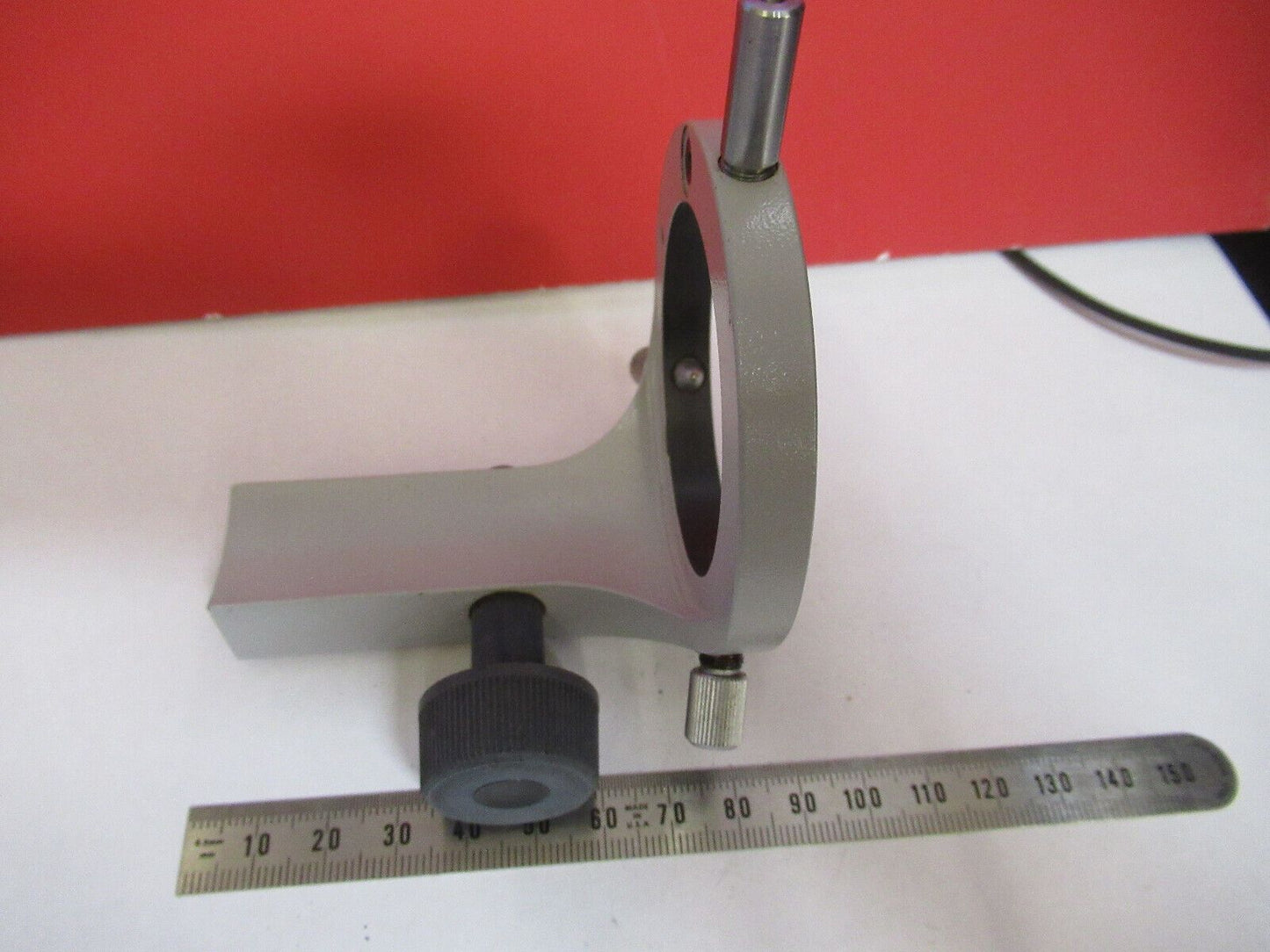 CARL ZEISS GERMANY CONDENSER HOLDER CENTER MICROSCOPE PART AS PICTURED R3-C-58