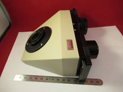 OLYMPUS JAPAN BINOCULAR HEAD MICROSCOPE PART OPTICS AS PICTURED &FT-2-42