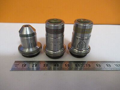 LOT 3 EA SPENCER AO OBJECTIVES LENSES MICROSCOPE PART AS PICTURED P3-A-94