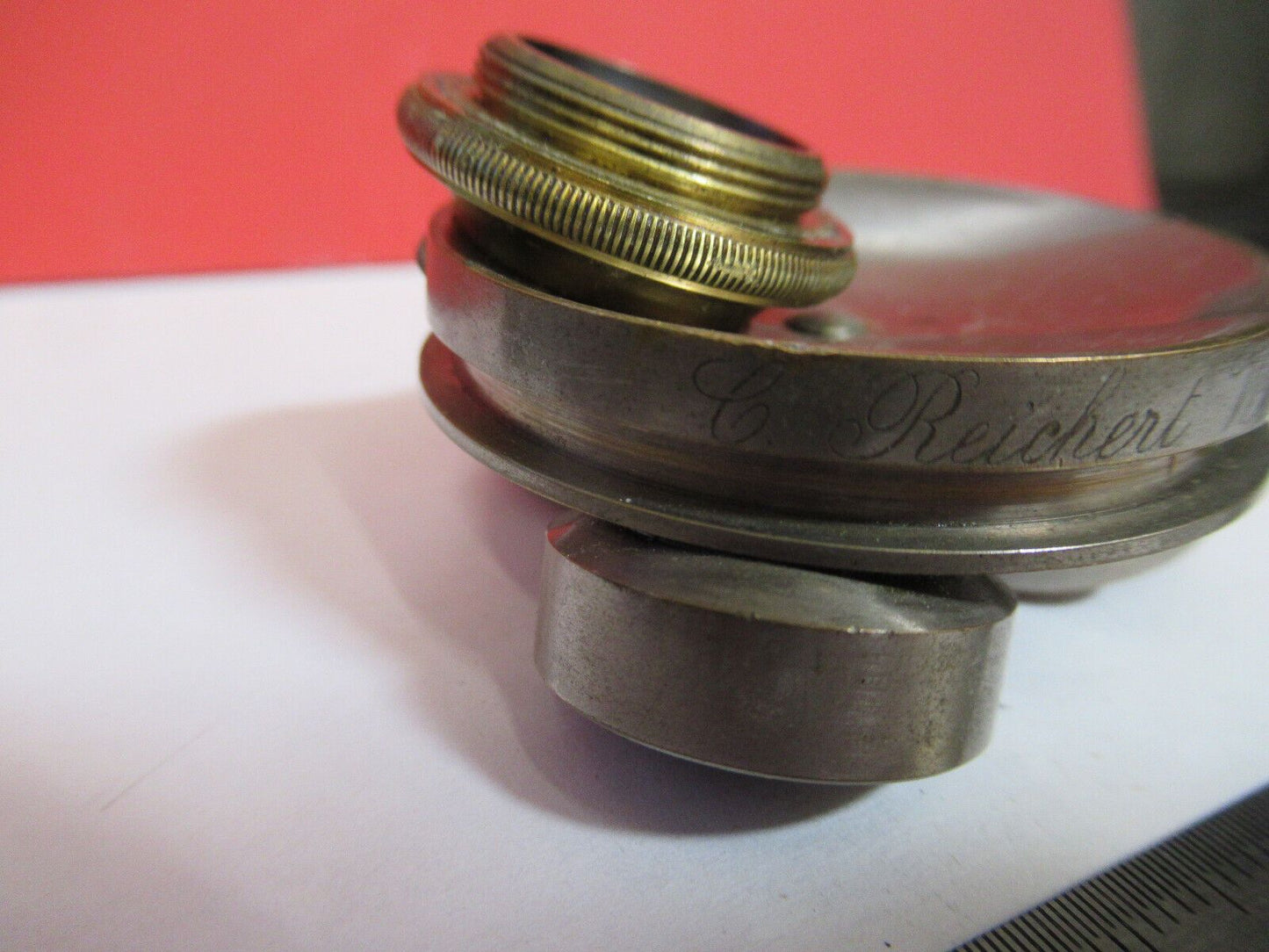 ANTIQUE REICHERT AUSTRIA NOSEPIECE TRIAX MICROSCOPE PART AS PICTURED G4-A-82