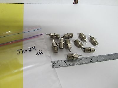 LOT 10 EA RF CABLE CONNECTOR TYPES AS IS BIN#J2-24