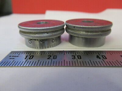 BAUSCH LOMB ANTIQUE PAIR KNOBS MICROSCOPE PART AS PICTURED 8Y-A-32