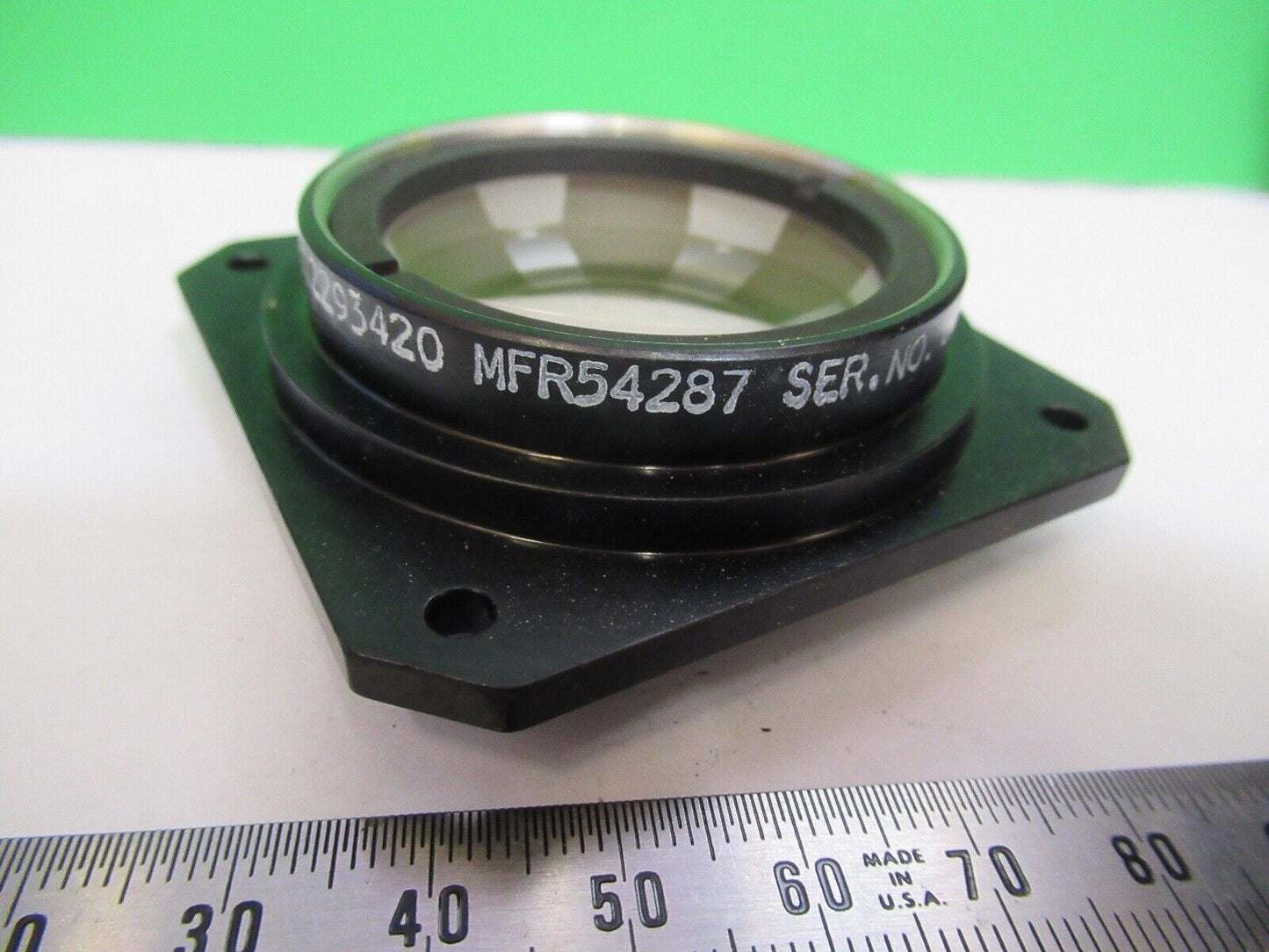 OPTICAL LENS mounted mil spec OPTICS AS PICTURED 18-FT-46