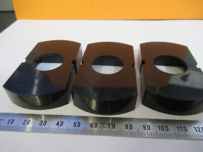 LOT 3 ea  PLASTIC EMPTY SLIDE OLYMPUS JAPAN MICROSCOPE PART AS PICTURED P3-A-115