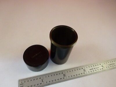 EMPTY VINTAGE BRASS ZEISS OBJECTIVE CONTAINER MICROSCOPE PART AS IS &33-A-16