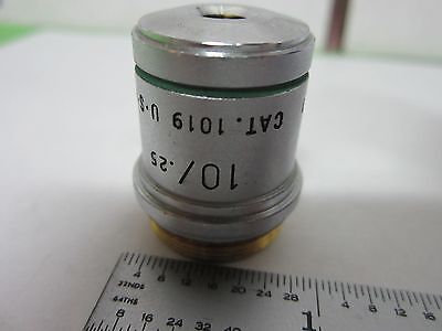 MICROSCOPE PART AO OBJECTIVE INFINITY AMERICAN 10X ACHRO OPTICS AS IS BIN#S2-35