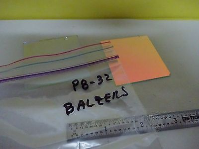 OPTICAL FILTERS HOT / COLD BALZERS GERMANY LASER OPTICS AS IS BIN#P8-32