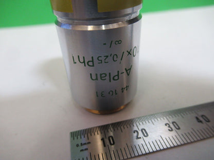 ZEISS OBJECTIVE 10X INFINITY PH1 441031 MICROSCOPE PART AS PICTURED P2-B-35