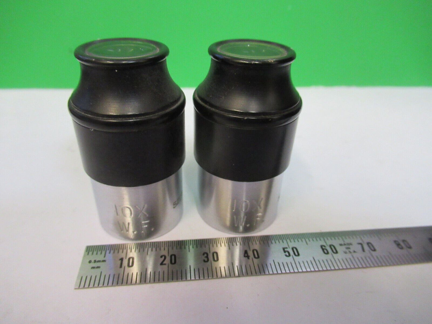 ZEISS WINKEL EYEPIECE PAIR 10X WF OPTICS  MICROSCOPE PART AS PICTURED W4-A-49