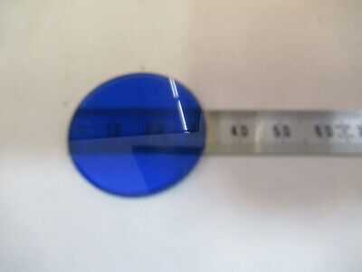 BAUSCH LOMB BLUE GLASS FILTER ANTIQUE MICROSCOPE PART AS PICTURED &P2-A-08