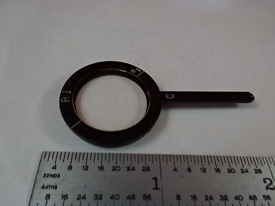 MICROSCOPE PART ZEISS POLARIZER RETARDER SLIDE POL OPTICS AS IS #T2-B-15