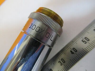 INDUSTRIAL LENS BAUSCH LOMB OBJECTIVE 100X MICROSCOPE PART AS PICTURED #P4-B-37