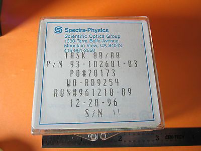 OPTICAL SPECTRA PHYSICS CYLINDRICAL LENS RECTANGULAR NICE LASER OPTICS BIN#D7