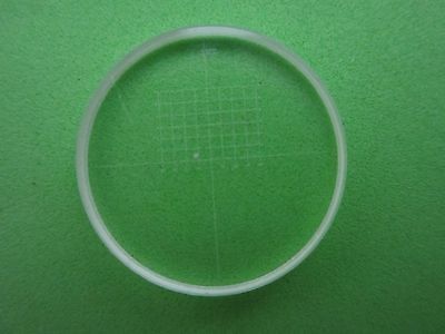 OPTICAL MICROSCOPE PART RETICLE TARGET LENS OPTICS AS IS BIN#N7-31