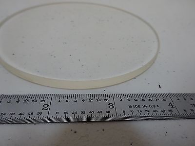 OPTICAL LARGE COATED GLASS 4.25" DIAMETER MICROSCOPE TABLE OPTICS #D7-E-10