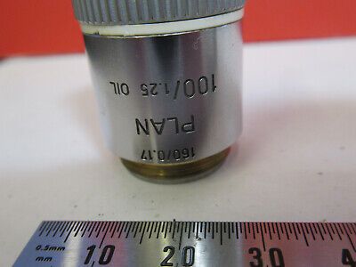 LEITZ WETZLAR OBJECTIVE PLAN 100X /160 LENS MICROSCOPE PART AS PICTURED &B2-A-28