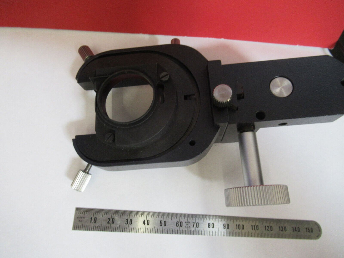 LEICA GERMANY DMRB CONDENSER HOLDER MICROSCOPE PART AS PICTURED S6-A-01