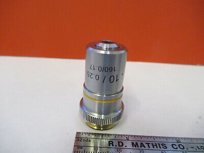 AMSCOPE OBJECTIVE LENS 10X /160 OPTICS MICROSCOPE PART AS PICTURED &8z-a-116