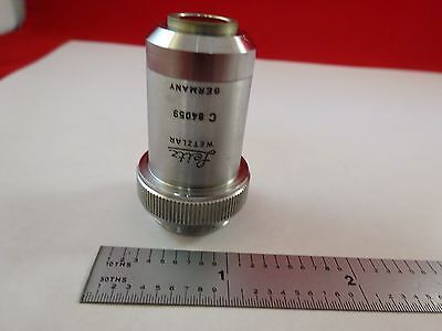 MICROSCOPE PART OBJECTIVE PL 16X LEITZ GERMANY OPTICS AS IS BIN#R2-C-07